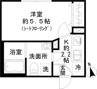 STRIPES東大井【3階】の間取り