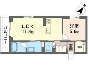 ヴァレンティア【2階】の間取り