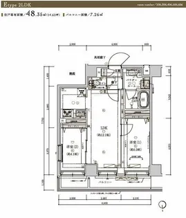 メインステージ浮間舟渡【4階】の間取り