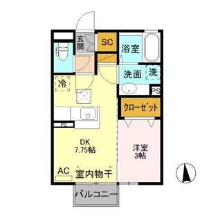 フミカ・トゥール C【1階】の間取り