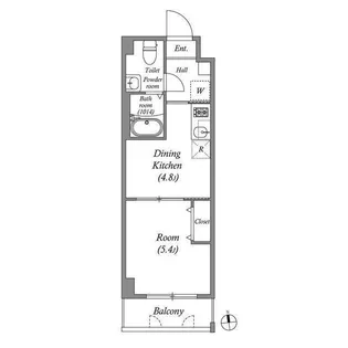 アーバハイツ六町環七北通り【3階】の間取り
