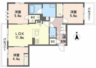 シャーメゾンルシーニュ【2階】の間取り