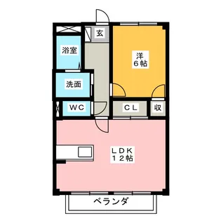 サンクレスト文津 B【2階】の間取り