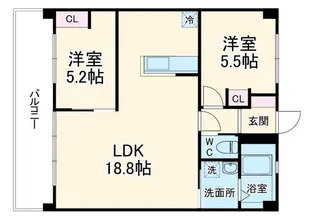 コーポ中村第10【3階】の間取り