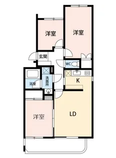 リベルテ東山【2階】の間取り