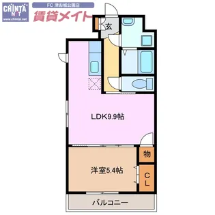 シンフォニー利平治上浜【7階】の間取り