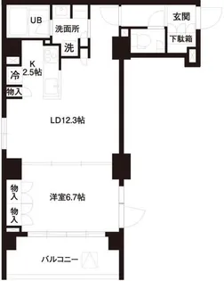 レジディア白金高輪【3階】の間取り