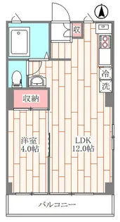 ソレイユ相模原【3階】の間取り