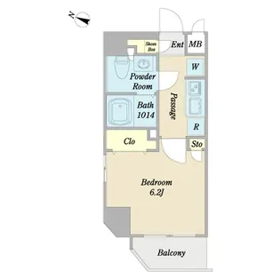 キグナスハウス神田神保町【8階】の間取り