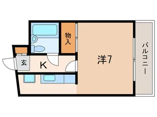 プラ-ジュ甲子園【3階】の間取り