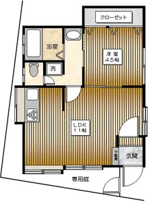 メゾン緑風【1階】の間取り