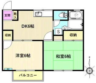 ウインドハイツ塩脇【2階】の間取り