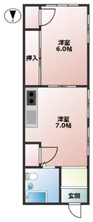 鈴木アパート【1階】の間取り