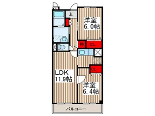 サニ-ヒルズ【2階】の間取り