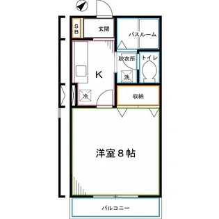 カーサ・フローラー【1階】の間取り