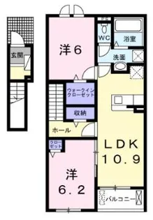 ライフランドD【2階】の間取り