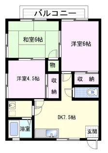 サンクリークス【2階】の間取り
