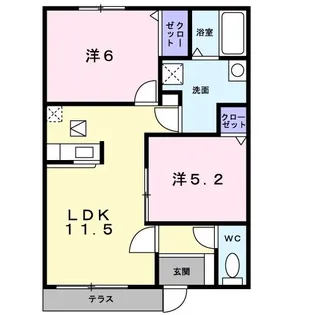 チェリーガーデンC【1階】の間取り