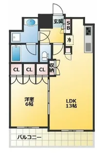 スペーシア川崎III【8階】の間取り