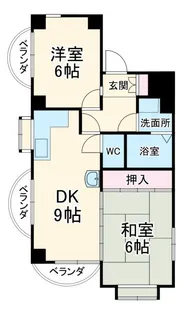 メゾン沖ノ橋【2階】の間取り