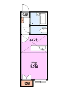 ロイヤルヒルズ駅南【2階】の間取り