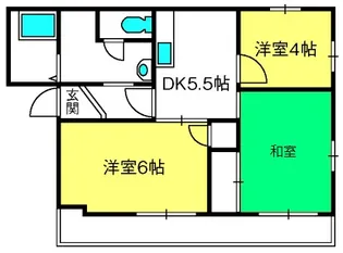 エスポワールC棟【2階】の間取り