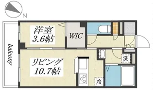 ウイングガーデンA棟【3階】の間取り