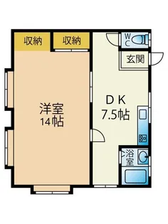 第7清和荘【2階】の間取り