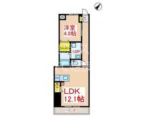 スカイコート平松【2階】の間取り