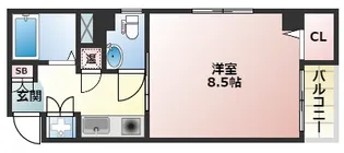 Collection阿倍野【5階】の間取り