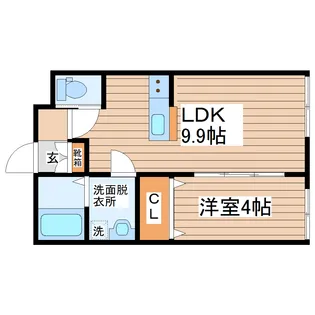イーストグランデ【1階】の間取り