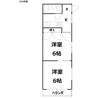 ハイツリトル大和【3階】の間取り