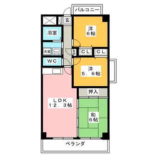 カーサ薬師寺【2階】の間取り
