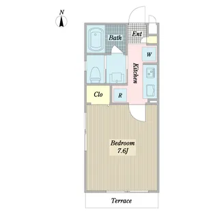 リバレイン【1階】の間取り