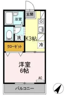 アネックス大和 B棟【1階】の間取り