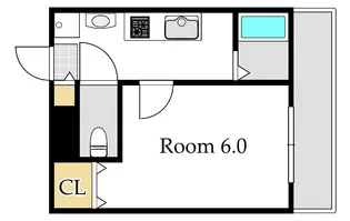 Blue.Residence大供表町【1階】の間取り