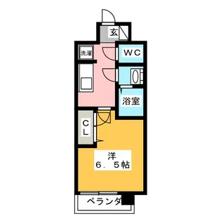 メイクス矢場町【8階】の間取り