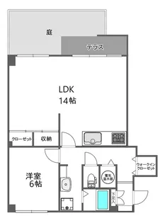 池尻ハウス【1階】の間取り