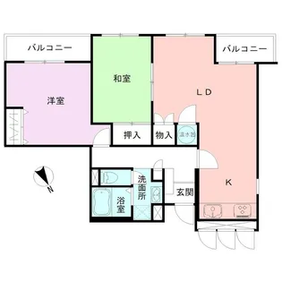 西大畑レジデンス【1階】の間取り