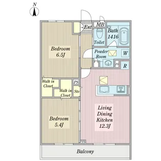 シンシアムール【3階】の間取り