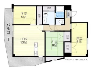 グラシア下郡2【6階】の間取り