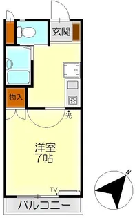 ハイツ三和【1階】の間取り