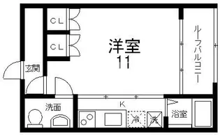 シンワパーレ【1階】の間取り