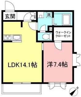 ル・バンデフォレ喜多見【2階】の間取り
