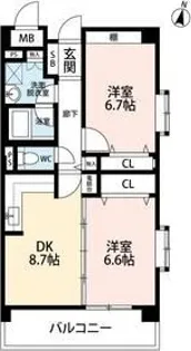 サニーフォレスト藤原参番館【3階】の間取り