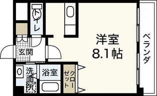 ネオイズム【6階】の間取り