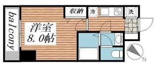 メゾン・ド・ヴィレ日本橋浜町【6階】の間取り