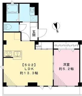メルシーペール【5階】の間取り