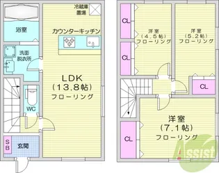 Comfort青山A【1階】の間取り