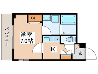 ブルースカイ浜田山【2階】の間取り